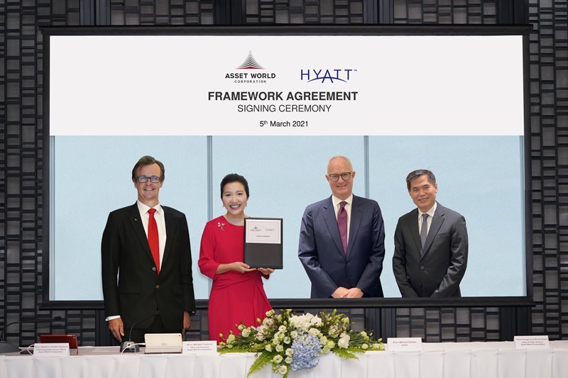 Asset World Corporation and Hyatt sign Framework Agreement to develop hotels with more than 1,000 keys under various Hyatt brands in Thailand