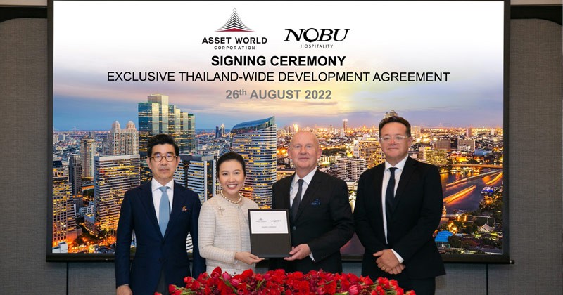 AWC ต่อยอดความร่วมมือกับ Nobu Hospitality แบรนด์ไลฟ์สไตล์สุดหรูระดับโลก  ลงนามข้อตกลงกับ AWC แบบเอ็กซ์คลูซีฟเพื่อพัฒนาโครงการในประเทศไทย พร้อมเปิดโรงแรมและร้านอาหารภายใต้แบรนด์ Nobu แห่งแรกในไทย  ยกระดับกรุงเทพฯ สู่การเป็นจุดหมายปลายทางด้านการท่องเที่ยวระดับโลก