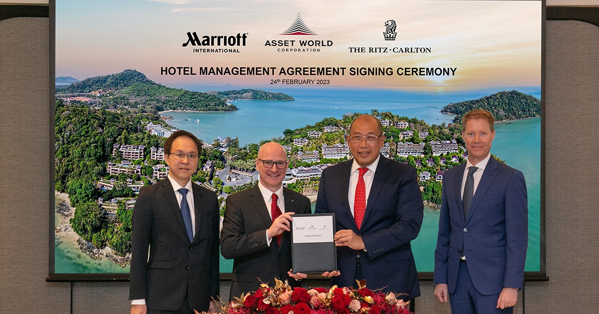 AWC signs agreement with Marriott International  to launch The Ritz-Carlton Phuket, creating a new benchmark in luxury hospitality on the island