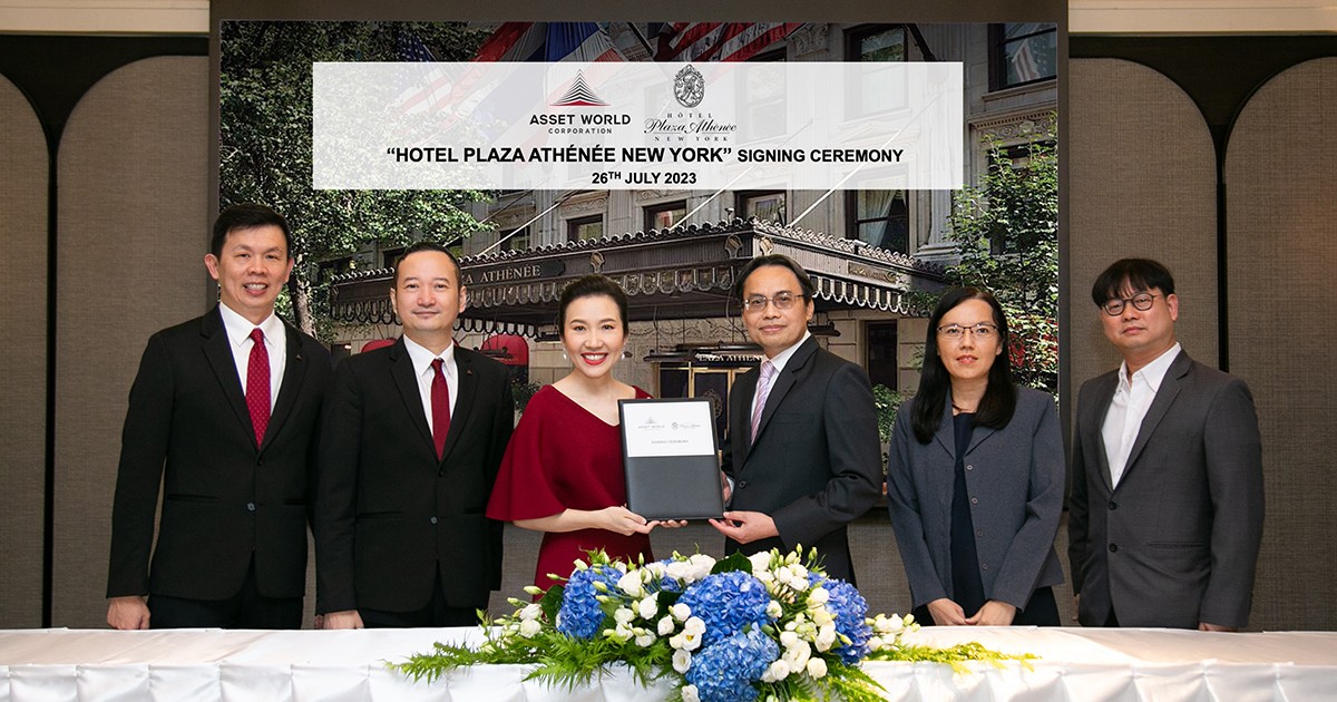 AWC continues to enhance long-term growth, investing in Hotel Plaza Athénée New York and creating synergy between two global destinations – Bangkok and New York – and delivering exceptional brand value