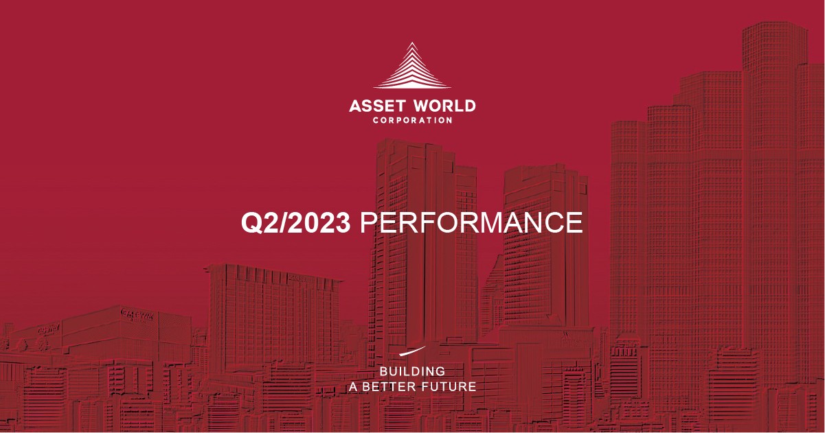 AWC announces 32% year-on-year increase in Q2/2023 net profit to 1,116 million baht, and continues enhancing exponential growth through portfolio expansion, increasing room keys  and generating cash flow