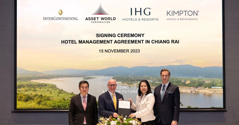 AWC จับมือ IHG ร่วมพัฒนาโรงแรมระดับลักซ์ชัวรี่ สองแห่งแรกในเชียงราย ภายใต้แบรนด์ InterContinental และ Kimpton ดึงดูดนักเดินทางทั่วโลก สู่จุดหมายการท่องเที่ยวในจังหวัดที่อยู่เหนือสุดแดนสยาม