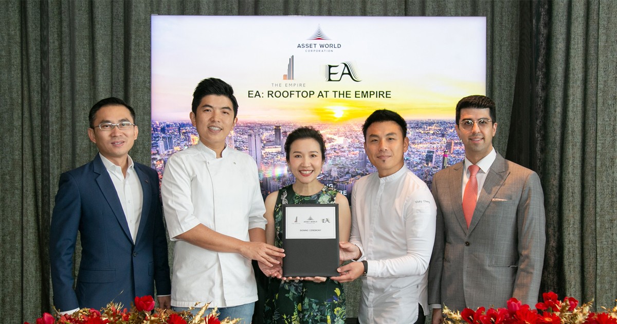 AWC partners with Michelin-starred chefs to enhance the new benchmark for fine dining experience at ‘EA’, one of the world’s largest F&B rooftop destinations