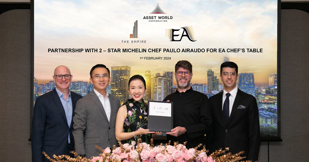 AWC Partners with 2-Star Michelin Chef Paulo Airaudo  to Co-Launch EA CHEF’S TABLE,  the Largest Rooftop F&B Destination at ‘The Empire’
