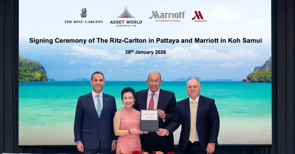 AWC Partners with Marriott International to Develop The Ritz Carlton at Aquatique in Pattaya and Marriott Hotel in Koh Samui, Reinforcing a Long-Standing Strategic Partnership in Sustainable Tourism Across Two of Thailand’s Key Beach Destinations