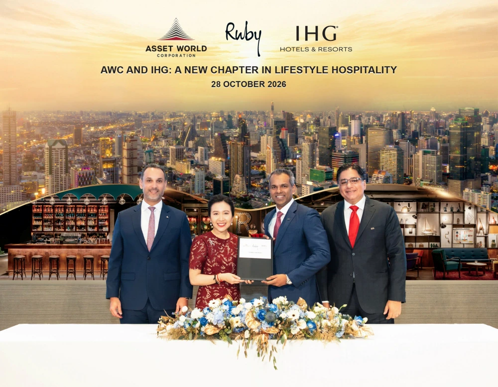 AWC and IHG Hotels & Resorts Sign Management Agreement for Ruby in Bangkok, Bringing the First Ruby Hotel in Thailand and Asia Pacific
